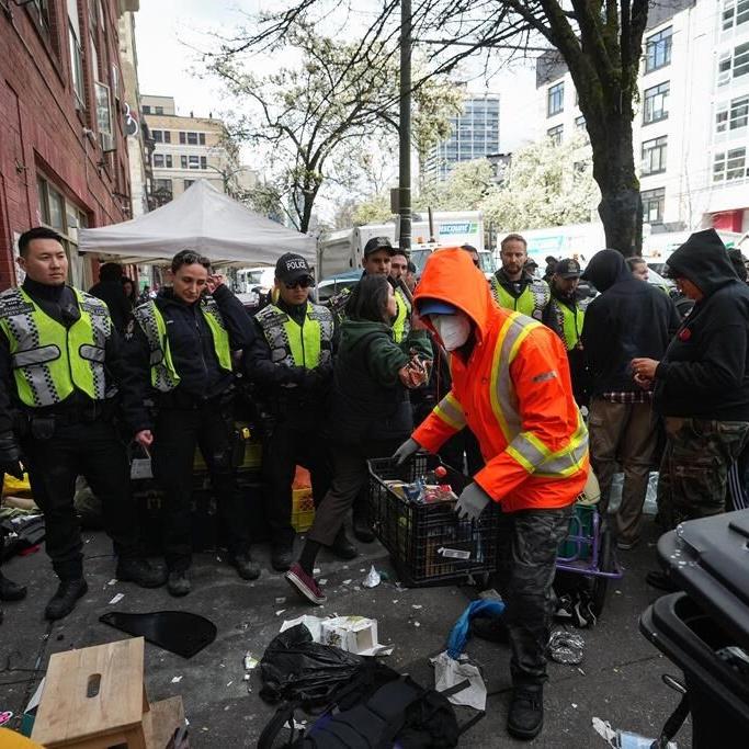Vancouver's homeless shelters are overwhelmed following heavy rainfall and decampment